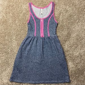 Kensie Pieces French Terry Pink Piping Dress XS 🏷️